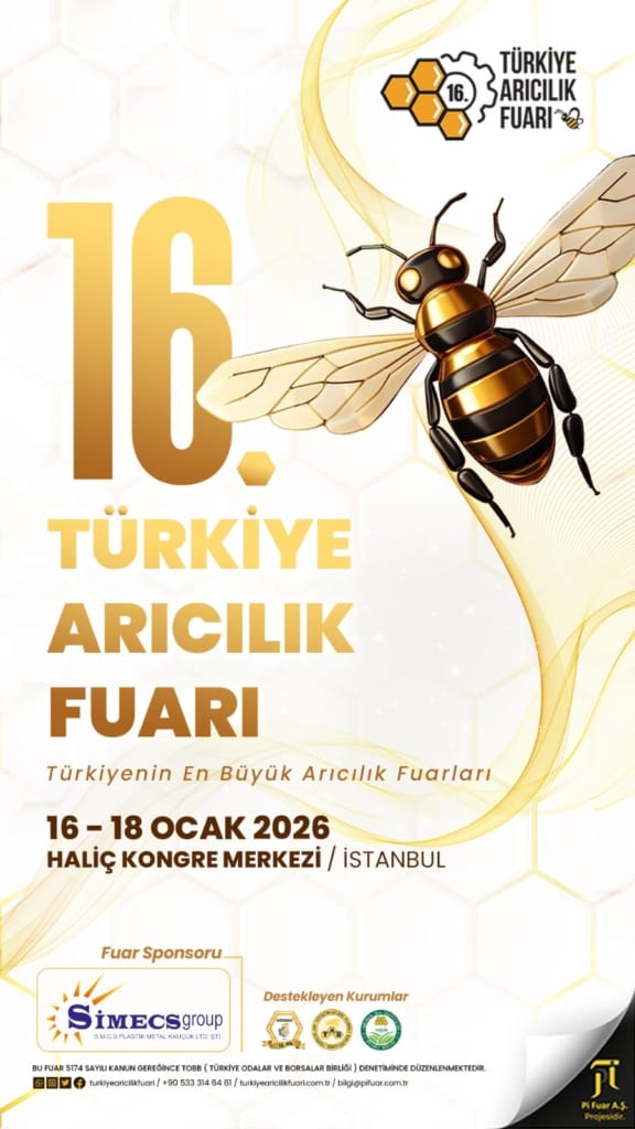 16. Arıcılık Fuarı İstanbul 2026 – Haliç Kongre Merkezi resmi fuar afişi