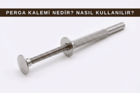 Perga kalemi ile petek gözlerinden arı ekmeği çıkarma işlemi