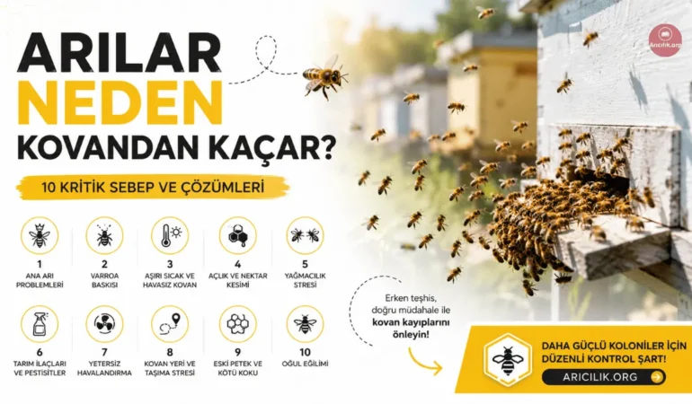Arılar Neden Kovandan Kaçar? En Yaygın Sebepler ve Çözümleri