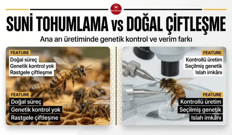 Suni Tohumlama ile Doğal Çiftleşme Arasındaki Fark (Ana Arı Üretiminde)
