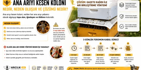 Ana Arıyı Kesen Koloniye Ana Arı Kabul Ettirme Yöntemi Nedir?