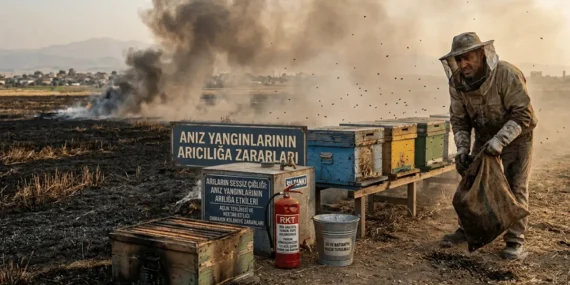 Anız Yangınlarının Arıcılığa Zararları ve Arılıkta Yangın Önlemleri