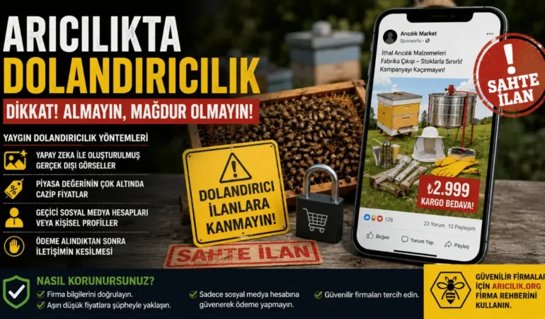 Yapay Zeka ile Hazırlanan Sahte Arıcılık İlanlarına Dikkat!