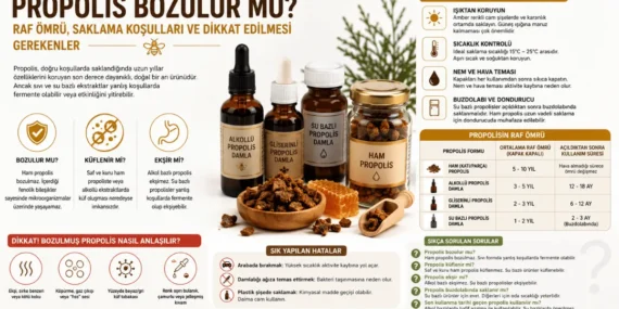 Propolis Bozulur mu? Küflenme, Ekşime ve Doğru Saklama Yöntemleri