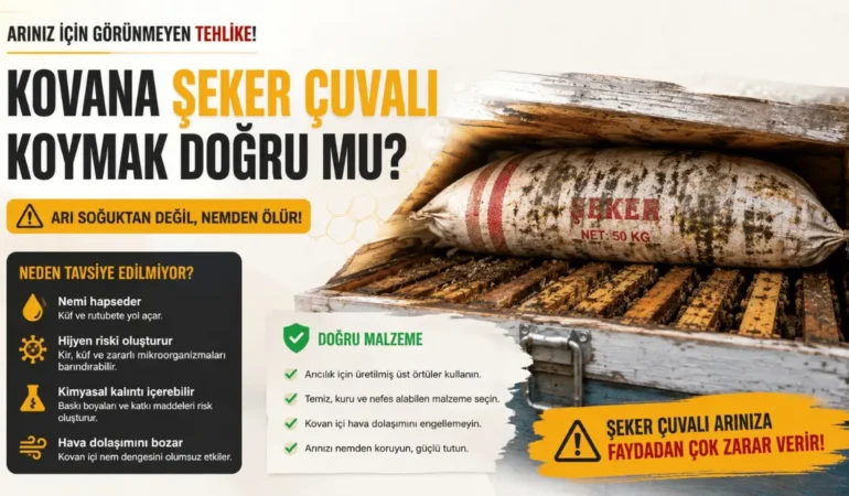 Arı Kovanına Şeker Çuvalı Koymak Doğru Mu? Kışlatmada Gizli Riskler