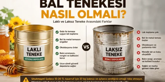 Bal Depolamada En Kritik Hata: Laksız Tenekeler ve Paslanma Tehlikesi