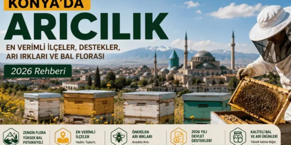 Konya Arıcılık Rehberi (2026): İklim, Bal Verimi, En İyi İlçeler ve Destekler