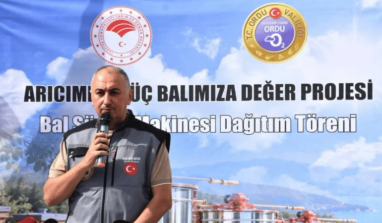Ordu’da Arıcılara Yüzde 70 Hibeli Bal Süzme Makinesi Desteği