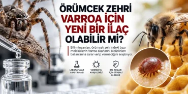 Örümcek zehrinden elde edilen moleküllerin Varroa akarları ve bal arıları üzerindeki etkisini araştıran bilimsel çalışma