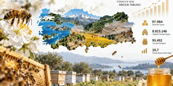 Türkiye Arıcılık Atlası: 81 İlin Kovan, Bal Üretimi ve Koloni Verileri